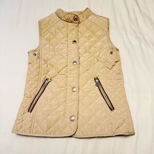 Zara for Girls Outerwear Quilted Vest with Zipper Pockets